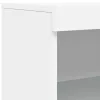 Fehér tálalószekrény LED-világítással 60,5 x 37 x 100 cm