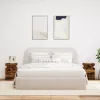 2 db sonoma tölgy színű éjjeliszekrény LED-ekkel 35x39x55 cm