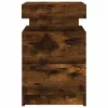 2 db sonoma tölgy színű éjjeliszekrény LED-ekkel 35x39x55 cm