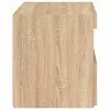 2 db sonoma tölgy színű éjjeliszekrény LED-ekkel 50x40x45 cm