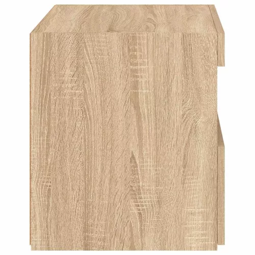 2 db sonoma tölgy színű éjjeliszekrény LED-ekkel 50x40x45 cm