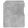 Betonszürke éjjeliszekrény LED-világítással 50 x 40 x 45 cm
