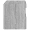 2 db szürke sonoma színű éjjeliszekrény LED-ekkel 50x40x45 cm