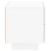 Fehér éjjeliszekrény LED-világítással 70 x 36 x 40,5 cm