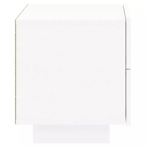 Fehér éjjeliszekrény LED-világítással 70 x 36 x 40,5 cm
