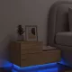 Sonoma tölgy színű éjjeliszekrény LED-ekkel 70 x 36 x 40,5 cm