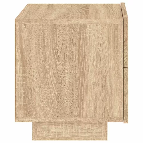 Sonoma tölgy színű éjjeliszekrény LED-ekkel 70 x 36 x 40,5 cm
