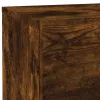 Füstös tölgy színű éjjeliszekrény LED-fényekkel 70x36x40,5 cm