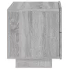 Szürke sonoma éjjeliszekrény LED-világítással 70 x 36 x 40,5 cm