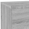 Szürke sonoma éjjeliszekrény LED-világítással 70 x 36 x 40,5 cm