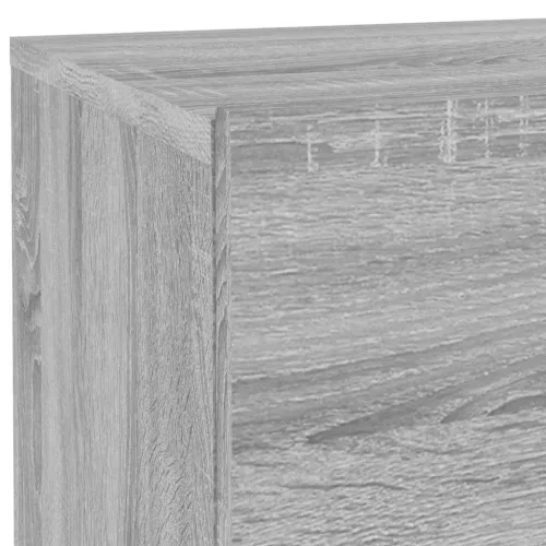 Szürke sonoma éjjeliszekrény LED-világítással 70 x 36 x 40,5 cm