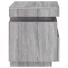 Szürke sonoma éjjeliszekrény LED-világítással 40 x 39 x 48,5 cm