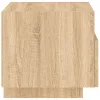 2 db sonoma tölgy színű éjjeliszekrény LED-ekkel 40x39x37 cm