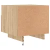 2 db sonoma tölgy színű éjjeliszekrény LED-ekkel 40x39x37 cm