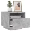 Betonszürke éjjeliszekrény LED-világítással 40 x 39 x 37 cm