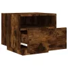 2 db sonoma tölgy színű éjjeliszekrény LED-ekkel 40x39x37 cm