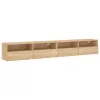 2 db sonoma tölgyszín szerelt fa fali TV-szekrény 100x30x30 cm