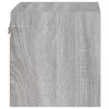 Szürke sonoma színű fali TV-szekrény LED-ekkel 30x28,5x30 cm