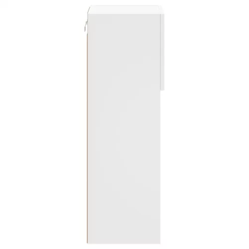 2 db fehér TV-szekrény LED-világítással 30,5 x 30 x 90 cm