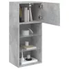 2 db betonszürke TV-szekrény LED-világítással 40,5 x 30 x 90 cm