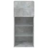 2 db betonszürke TV-szekrény LED-világítással 40,5 x 30 x 90 cm