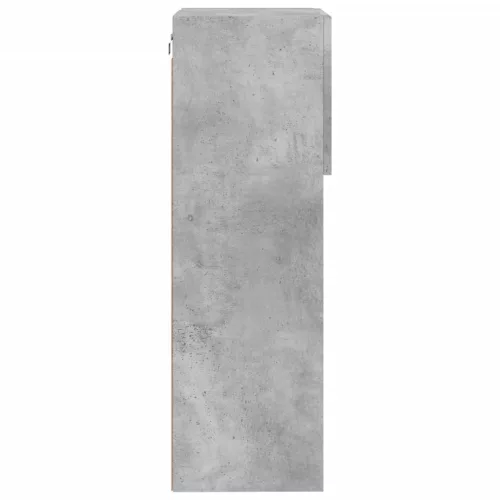2 db betonszürke TV-szekrény LED-világítással 40,5 x 30 x 90 cm