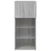 2 db szürke sonoma színű TV-szekrény LED-ekkel 40,5x30x90 cm