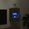 Füstös tölgy színű fali TV-szekrény LED-ekkel 40x30x60,5 cm