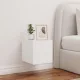 Fehér fali TV-szekrény LED-világítással 30,5x35x30 cm