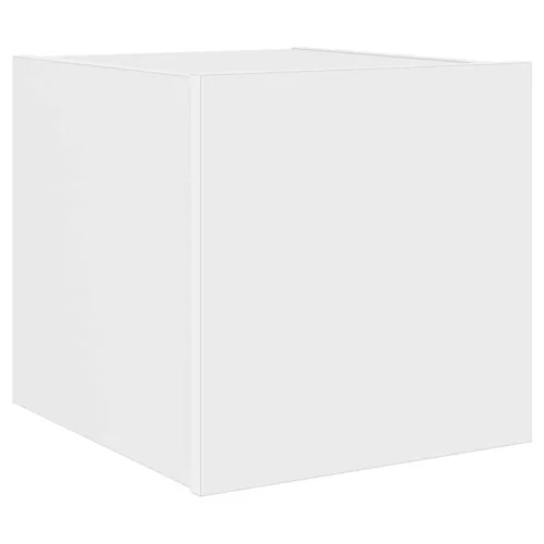 Fehér fali TV-szekrény LED-világítással 30,5x35x30 cm