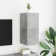 Betonszürke falra szerelhető TV-szekrény LED-del 30,5x35x70 cm