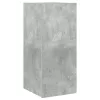Betonszürke falra szerelhető TV-szekrény LED-del 30,5x35x70 cm