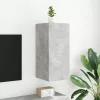 Betonszürke falra szerelhető TV-szekrény LED-del 30,5x35x70 cm