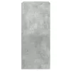 Betonszürke falra szerelhető TV-szekrény LED-del 30,5x35x70 cm