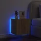 Sonoma tölgy színű fali TV-szekrény LED-ekkel 40,5x35x40 cm