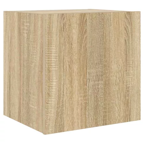 Sonoma tölgy színű fali TV-szekrény LED-ekkel 40,5x35x40 cm