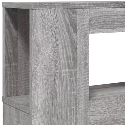 Szürke sonoma szerelt fa LED-es fejtámla 120 x 18,5 x 103,5 cm