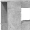 Betonszürke szerelt fa LED-es fejtámla 140x18,5x103,5 cm