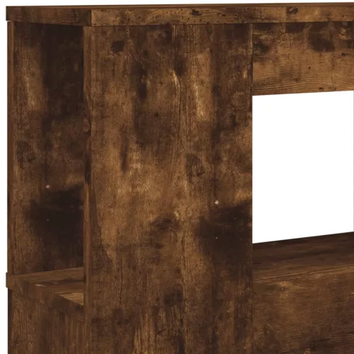Sonoma tölgy színű szerelt fa LED-es fejtámla 160x18,5x103,5 cm