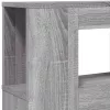 Szürke sonoma szerelt fa LED-es fejtámla 180x18,5x103,5 cm