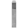 Betonszürke szerelt fa LED-es fejtámla 200 x 18,5 x 103,5 cm