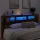 Sonoma tölgy színű szerelt fa LED-es fejtámla 220x18,5x103,5 cm