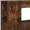 Sonoma tölgy színű szerelt fa LED-es fejtámla 220x18,5x103,5 cm