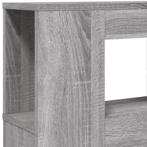 Szürke sonoma szerelt fa LED-es fejtámla 220 x 18,5 x 103,5 cm