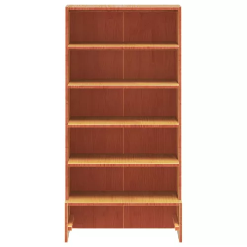 Viaszbarna tömör fenyőfa cipőszekrény 52 x 30 x 104 cm