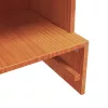 Viaszbarna tömör fenyőfa cipőszekrény 52 x 30 x 104 cm