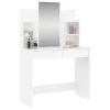 Fehér fésülködőasztal tükörrel 96x39x142 cm