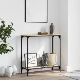   Sonoma tölgyfa konzolasztal 75 x 30,5 x 75 cm rétegelt fából