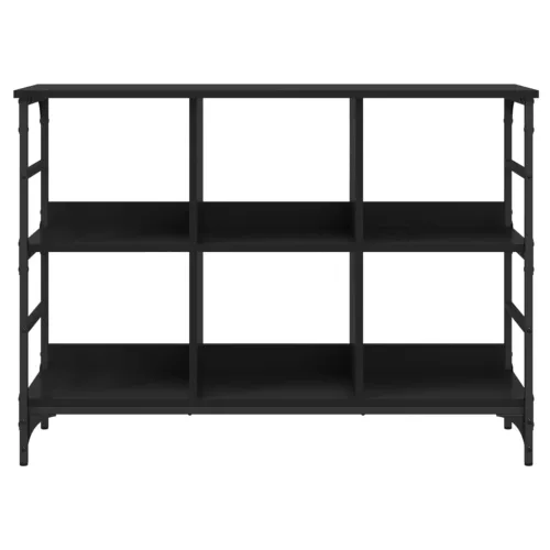 Fekete szerelt fa tálalószekrény 102 x 32 x 73,5 cm