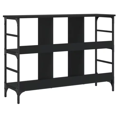 Fekete szerelt fa tálalószekrény 102 x 32 x 73,5 cm